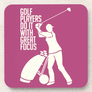 DESSOUS DE VERRE personnalisés GOLF PLAYER