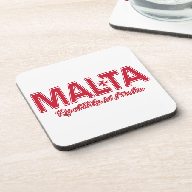 DESSOUS DE VERRE personnalisés MALTA (Côté gauche)