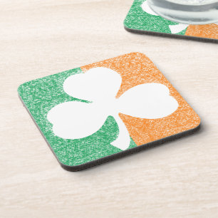 Dessous de verre personnalisés Shamrock irlandais