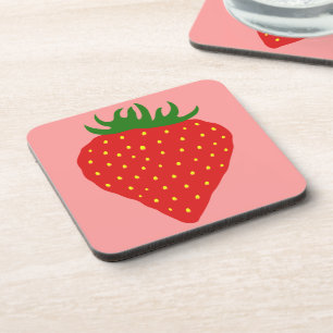 Dessous de verre personnalisés simple fraise