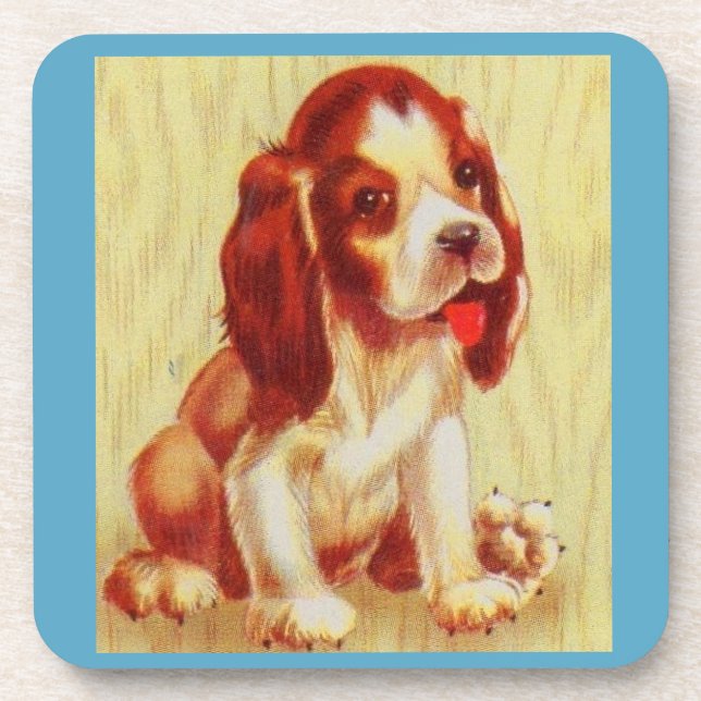 Dessous-de-verre petit chiot beagle mignon (Devant)