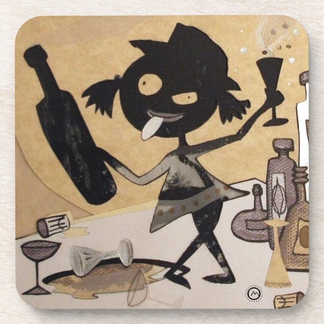 Dessous-de-verre petit ivrogne (Devant)