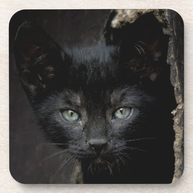 Dessous-de-verre Petit Kitty noir (Devant)