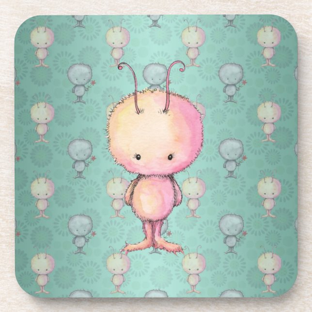 Dessous-de-verre Petit Monstre Mignon (Devant)
