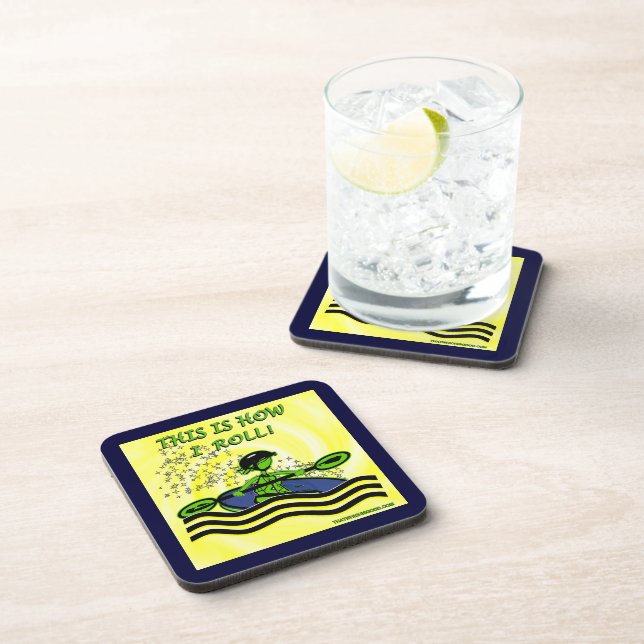 Dessous-de-verre Petit pain de kayak de Whitewater (Côté Droit)