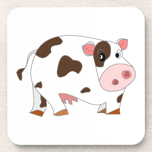 Dessous-de-verre Petit pain de vache Coaster (Devant)