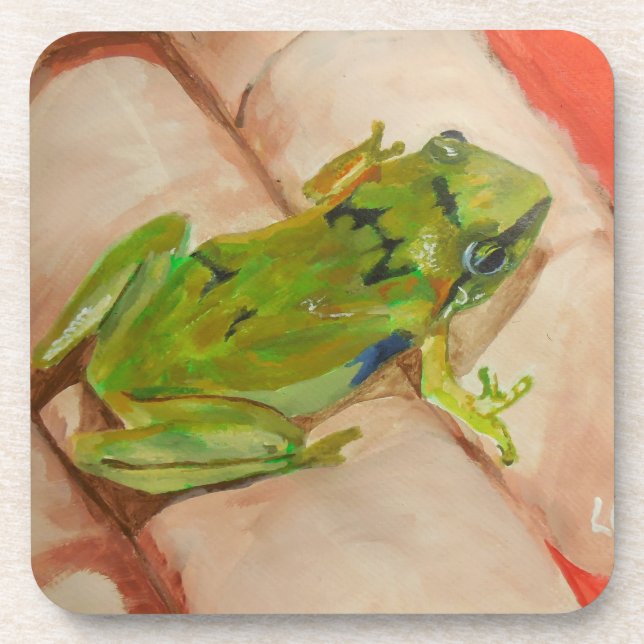 Dessous-de-verre Petite grenouille tropicale (Devant)