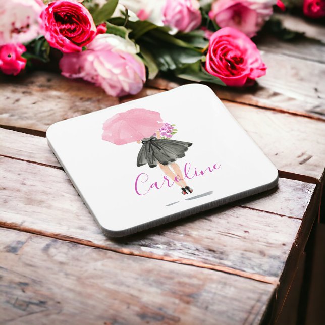 Dessous-de-verre Petite robe noire Femme Mode élégante (Créateur téléchargé)