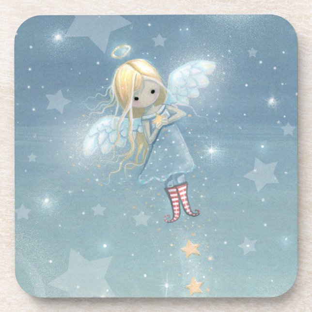 Dessous-de-verre Petits anges de Noël Tasses de bière (Devant)