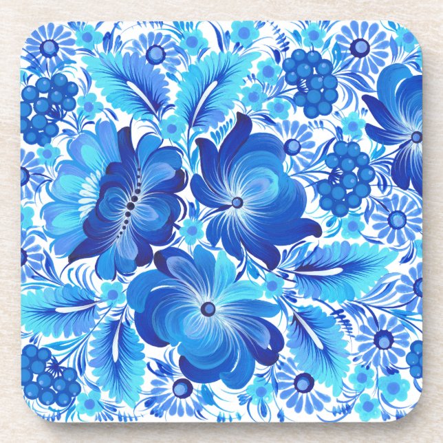 Dessous-de-verre Petrikivka Ukrainian traditional folk art.. (Devant)