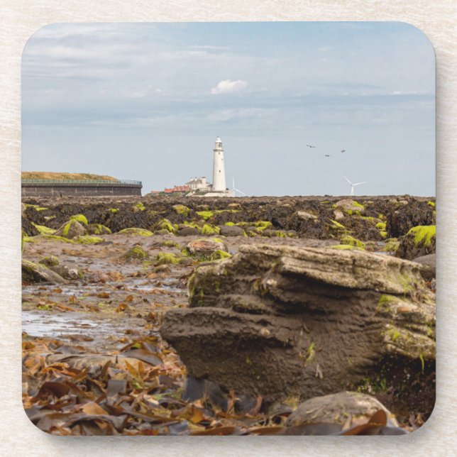 Dessous-de-verre phare de Whitley Bay  (Devant)
