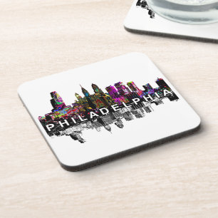 Dessous-de-verre Philadelphie en graffiti Beverage Coaster