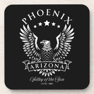 Dessous-de-verre Phoenix Arizona Vallée du Soleil Aigle Vintage