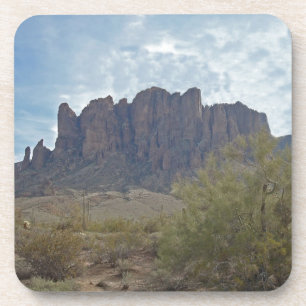 Dessous-de-verre Phoenix Paysage Montagnes de Superstition Arizona