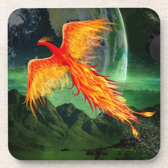 Dessous-de-verre Phoenix volante haute (Devant)