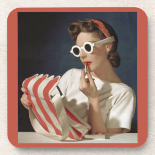 Dessous-de-verre photo de mode des années 1950