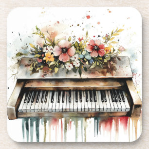 Dessous-de-verre Piano Keys mélange floral Bouquet de boisson coast