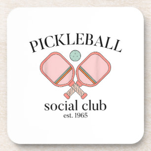 Dessous-de-verre Pickle Ball Social Club EST 1965 Hommes Femmes