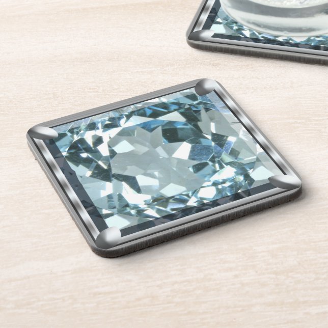 Dessous-de-verre Pierre Bleue Clair (Côté gauche)