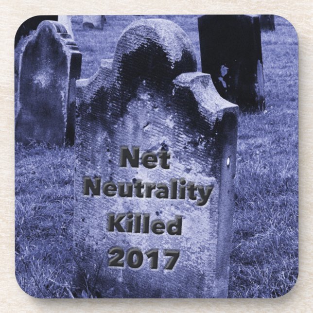Dessous-de-verre Pierre d'entrée de neutralité Net RIP (Devant)