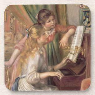 Dessous-de-verre Pierre jeunes filles de Renoir un au piano