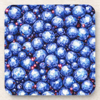 Pierres précieuses bleues scintillantes Décoration