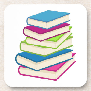 Dessous-de-verre Pile De Livres Colorés