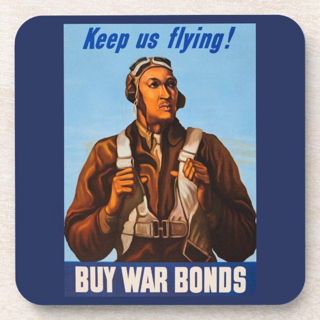 Dessous-de-verre Pilotes d'aviation afro-américains de 2ÈME GUERRE  (Devant)