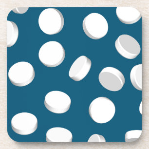 Dessous-de-verre pilules bleues