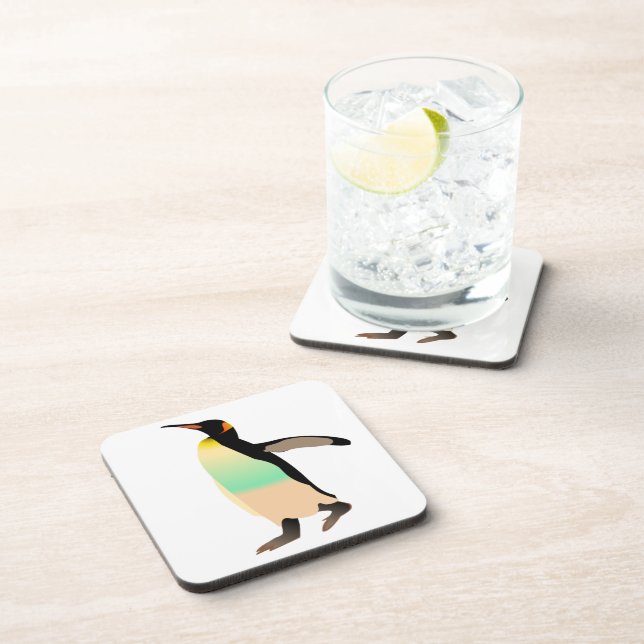 Dessous-de-verre Pingouin coloré (Côté Droit)