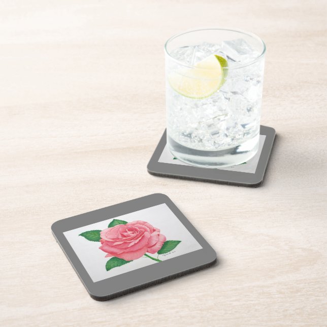 Dessous-de-verre Pink Passion Cork Coasters (Côté Droit)
