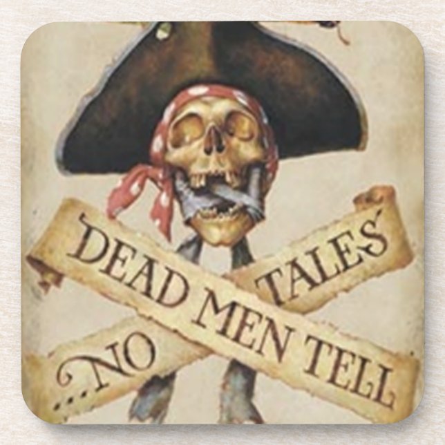 Dessous de verre pirates morts (Devant)