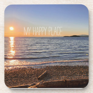 Dessous-de-verre Pittoresque Beach Sunset Photo
