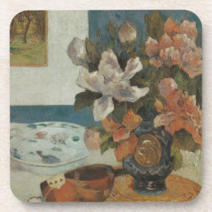 Dessous-de-verre Pivoines chinoises et mandoline de Paul Gauguin