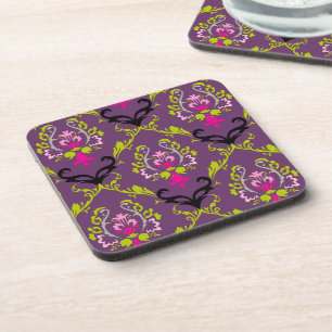 Dessous-de-verre PixDezines Chantal Damask/couleur de fond DIY