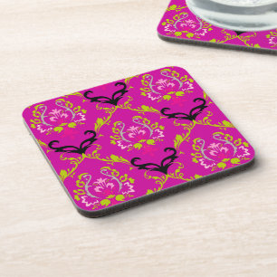 Dessous-de-verre PixDezines Chantal Damask/DO-IT-YOURSELF couleur a
