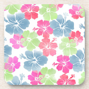 Dessous-de-verre PixDezines hibiscus/fond DIY