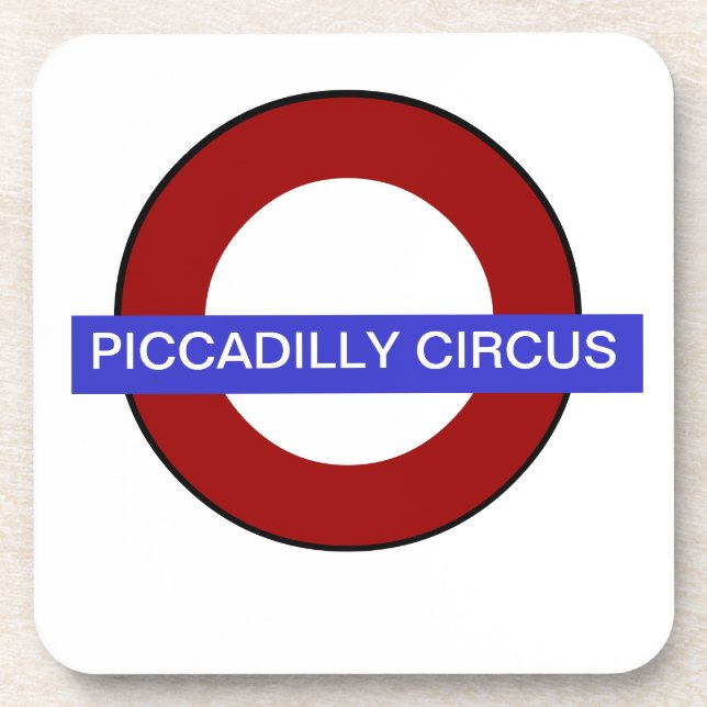 Dessous-de-verre PixDezines texte DIY/underground Piccadilly Circus (Devant)