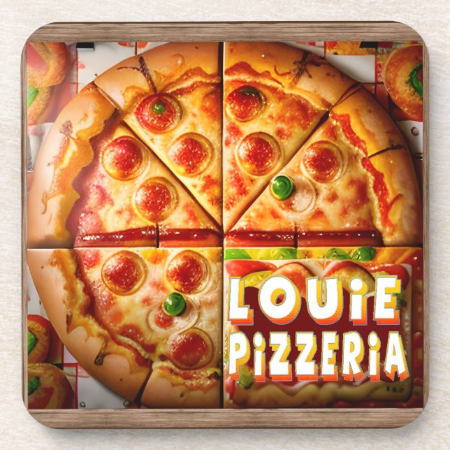 Dessous-de-verre Pizza Pizzeria Design (Devant)