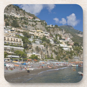 Dessous-de-verre Plage à Positano, Campanie, Italie