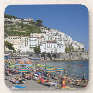Dessous-de-verre Plage d'Amalfi, Campanie, Italie