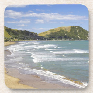 Dessous-de-verre Plage de Makorori près de Gisborne, Eastland, Nouv