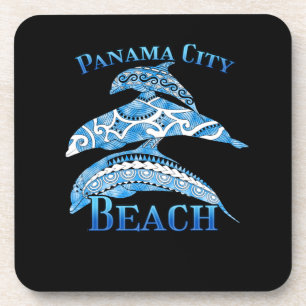 Dessous-de-verre Plage de Panama City Floride Tribal Dauphins Vacan