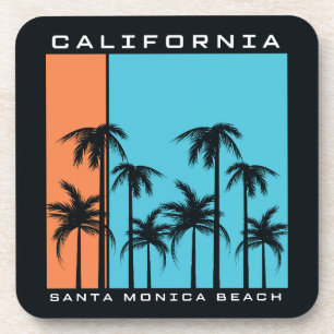 Dessous-de-verre Plage de Santa Monica en Californie