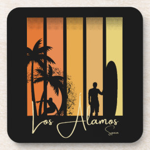 Dessous-de-verre Plage de surf Los Alamos Espagne
