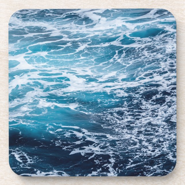 Dessous-de-verre Plage d'été Waves Blue Ocean (Devant)