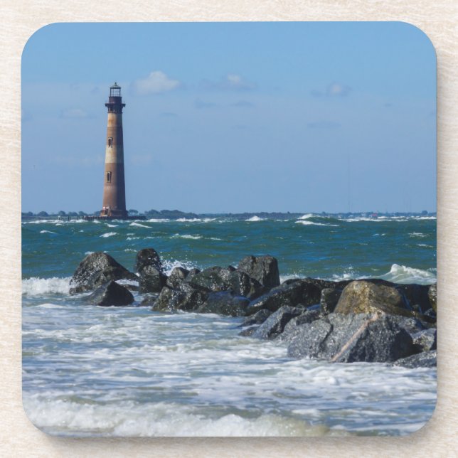 Dessous-de-verre Plage Folly du phare de Morris (Devant)