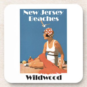 Dessous-de-verre Plages du New Jersey ~ Wildwood