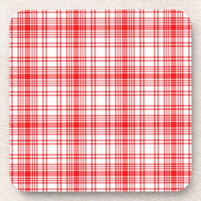 Dessous-de-verre Plaid rouge (Devant)