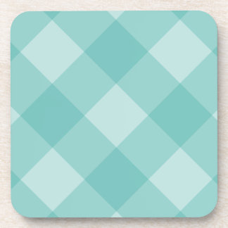 Dessous-de-verre plaid turquoise